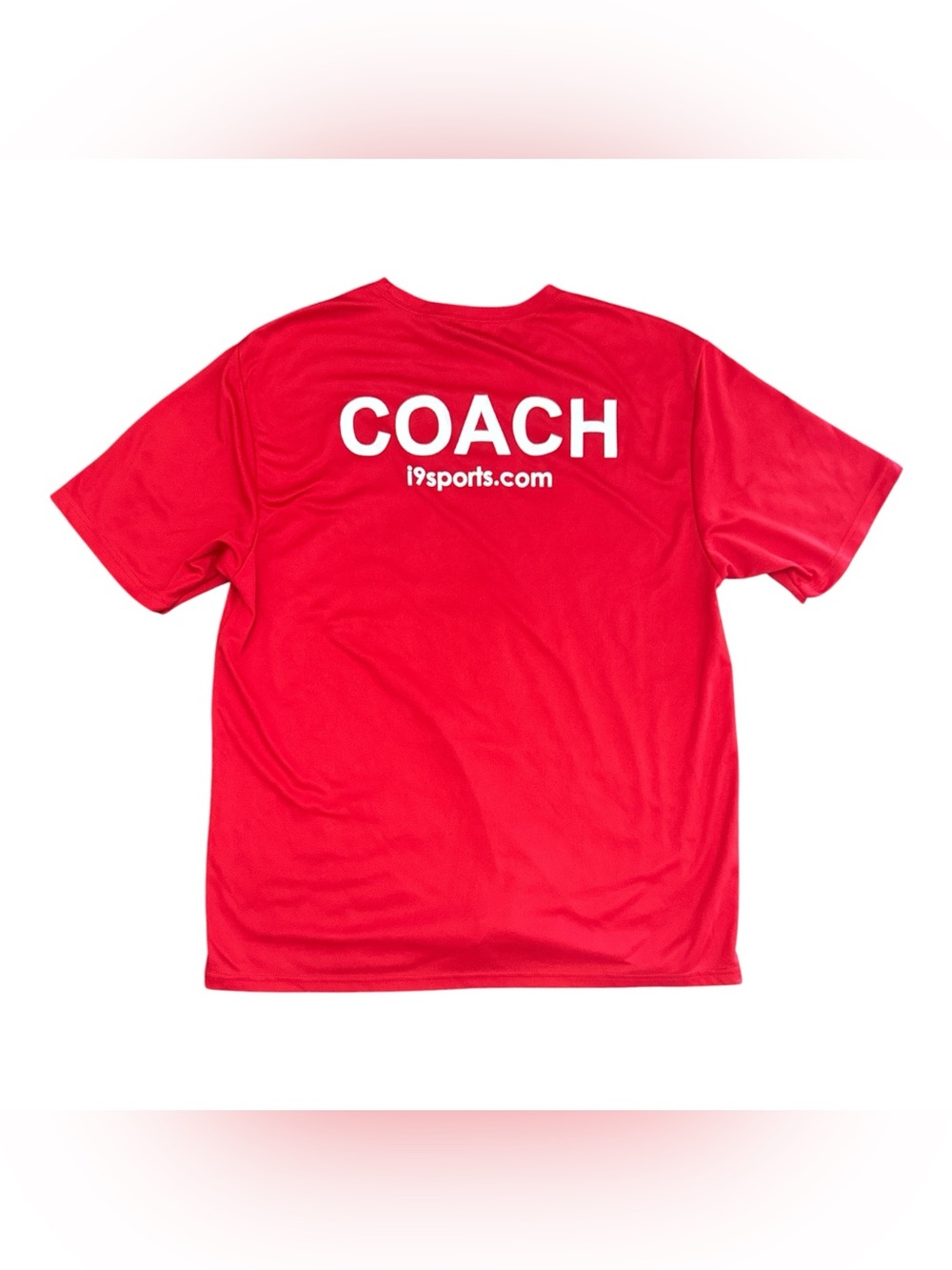 COACH Red Performance T-Shirt - Men’s Size Large Quick Dry Workout Tee Shirt